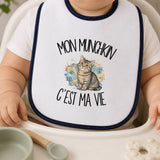 Bavoir Bébé Mon Munchkin c'est ma vie