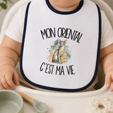Bavoir Bébé Mon Oriental c'est ma vie