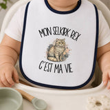 Bavoir Bébé Mon Selkirk Rex c'est ma vie