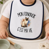 Bavoir Bébé Mon Tonkinois c'est ma vie