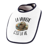 Bavoir Bébé La vannerie c'est la vie
