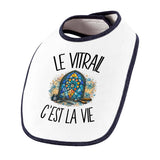 Bavoir Bébé Le vitrail c'est la vie