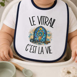 Bavoir Bébé Le vitrail c'est la vie