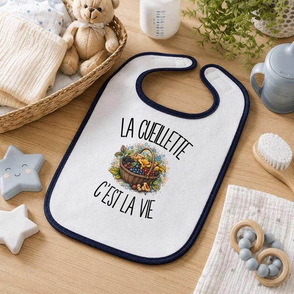 Bavoir Bébé La cueillette c'est la vie