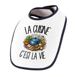 Bavoir Bébé La cuisine c'est la vie