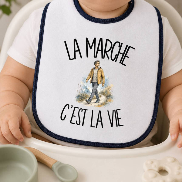 Bavoir Bébé La marche c'est la vie