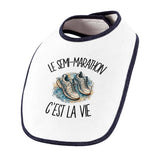 Bavoir Bébé Le semi-marathon c'est la vie