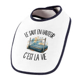 Bavoir Bébé Le saut en hauteur c'est la vie