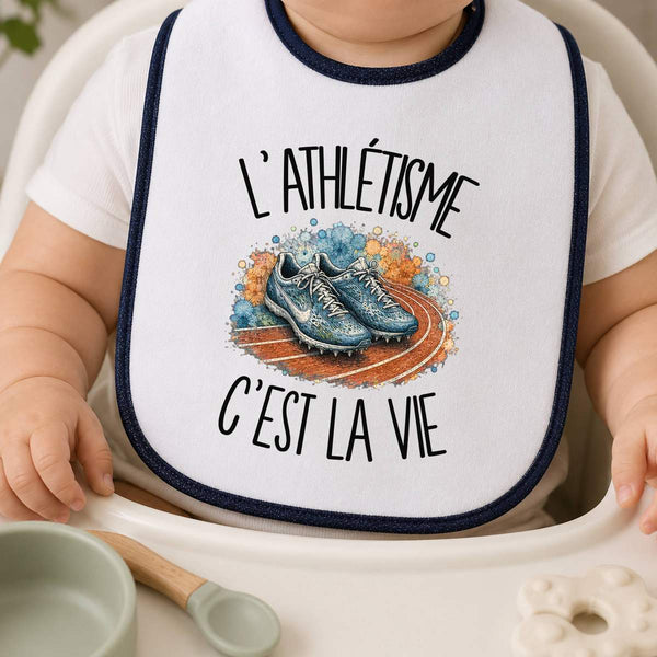 Bavoir Bébé L'athlétisme c'est la vie