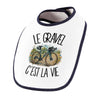 Bavoir Bébé Le gravel c'est la vie
