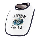 Bavoir Bébé La natation c'est la vie