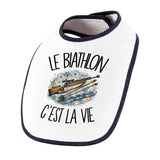 Bavoir Bébé Le biathlon c'est la vie