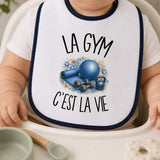 Bavoir Bébé La gym c'est la vie