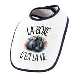 Bavoir Bébé La boxe c'est la vie