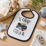 Bavoir Bébé Le karaté c'est la vie