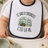 Bavoir Bébé Le saut d'obstacles c'est la vie