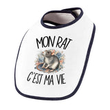 Bavoir Bébé Mon rat c'est ma vie
