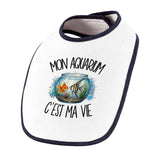 Bavoir Bébé Mon aquarium c'est ma vie