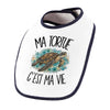 Bavoir Bébé Ma tortue c'est ma vie