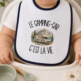 Bavoir Bébé Le camping-car c'est la vie