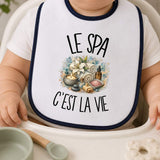 Bavoir Bébé Le spa c'est la vie