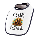 Bavoir Bébé Les ours c'est la vie