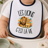 Bavoir Bébé Les lions c'est la vie