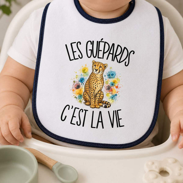 Bavoir Bébé Les guépards c'est la vie