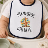 Bavoir Bébé Les kangourous c'est la vie