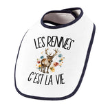 Bavoir Bébé Les rennes c'est la vie