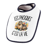 Bavoir Bébé Les phoques c'est la vie