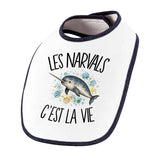Bavoir Bébé Les narvals c'est la vie
