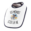 Bavoir Bébé Les méduses c'est la vie