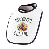 Bavoir Bébé Les coccinelles c'est la vie