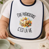 Bavoir Bébé Être puéricultrice c'est la vie