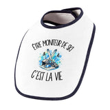 Bavoir Bébé Être moniteur de ski c'est la vie