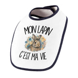 Bavoir Bébé Mon lapin c'est ma vie