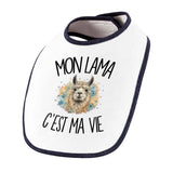 Bavoir Bébé Mon lama c'est ma vie