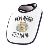 Bavoir Bébé Mon alpaga c'est ma vie