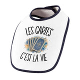 Bavoir Bébé Les cartes c'est la vie
