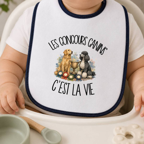 Bavoir Bébé Les concours canins c'est la vie