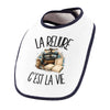 Bavoir Bébé La reliure c'est la vie