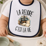 Bavoir Bébé La reliure c'est la vie