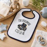 Bavoir Bébé Être développeuse c'est la vie