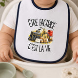 Bavoir Bébé Être factrice c'est la vie