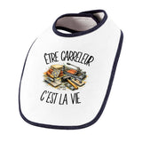 Bavoir Bébé Être carreleur c'est la vie