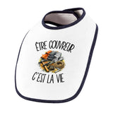 Bavoir Bébé Être couvreur c'est la vie