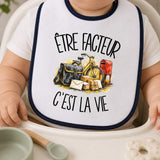 Bavoir Bébé Être facteur c'est la vie