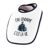 Bavoir Bébé Être gendarme c'est la vie