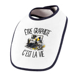 Bavoir Bébé Être graphiste c'est la vie